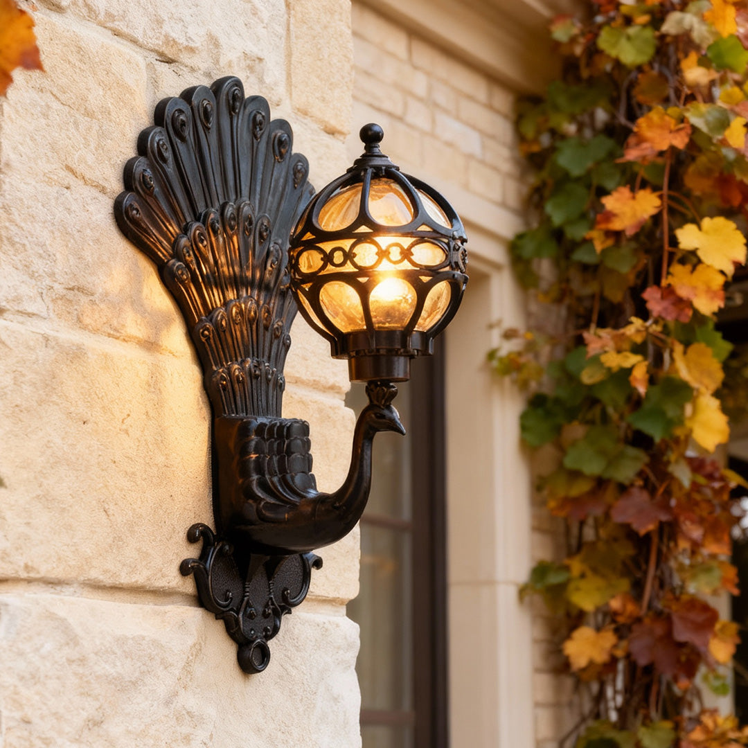 Pavo Outdoor Wall Sconce | Vintage Aluminum, Waterproof Design