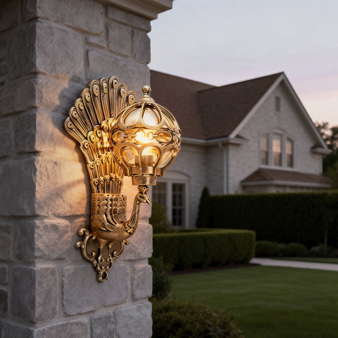 Pavo Outdoor Wall Sconce | Vintage Aluminum, Waterproof Design