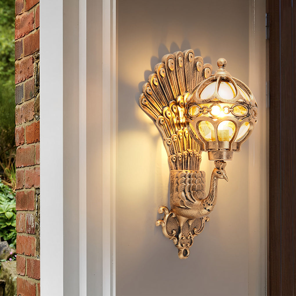 Pavo Outdoor Wall Sconce | Vintage Aluminum, Waterproof Design