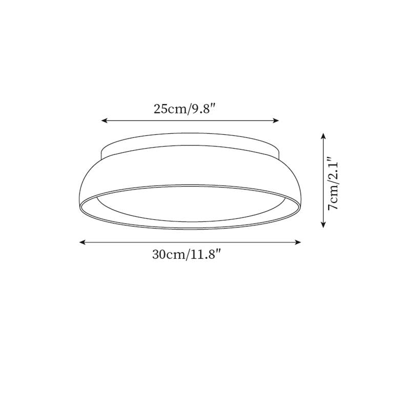 Solenne Travertine Ceiling Lamp | Architectural LED Flush Mount