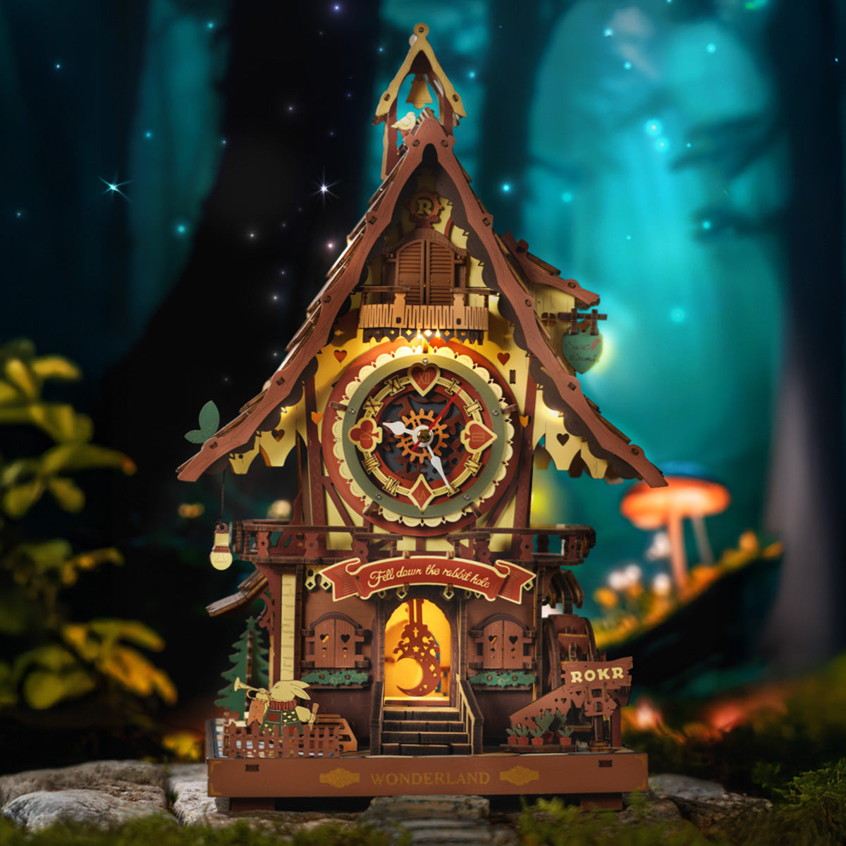Vintage Cuckoo Clock 3D Wooden Puzzle Kit