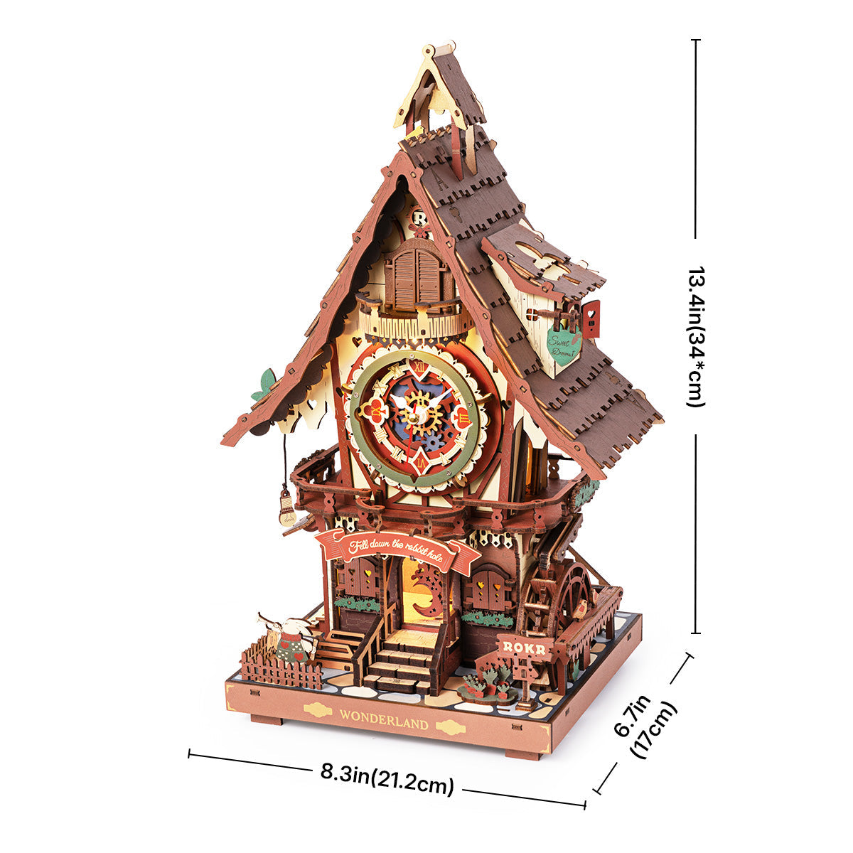 Vintage Cuckoo Clock 3D Wooden Puzzle Kit