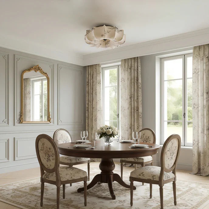 Linden Floral Fabric Ceiling Lamp