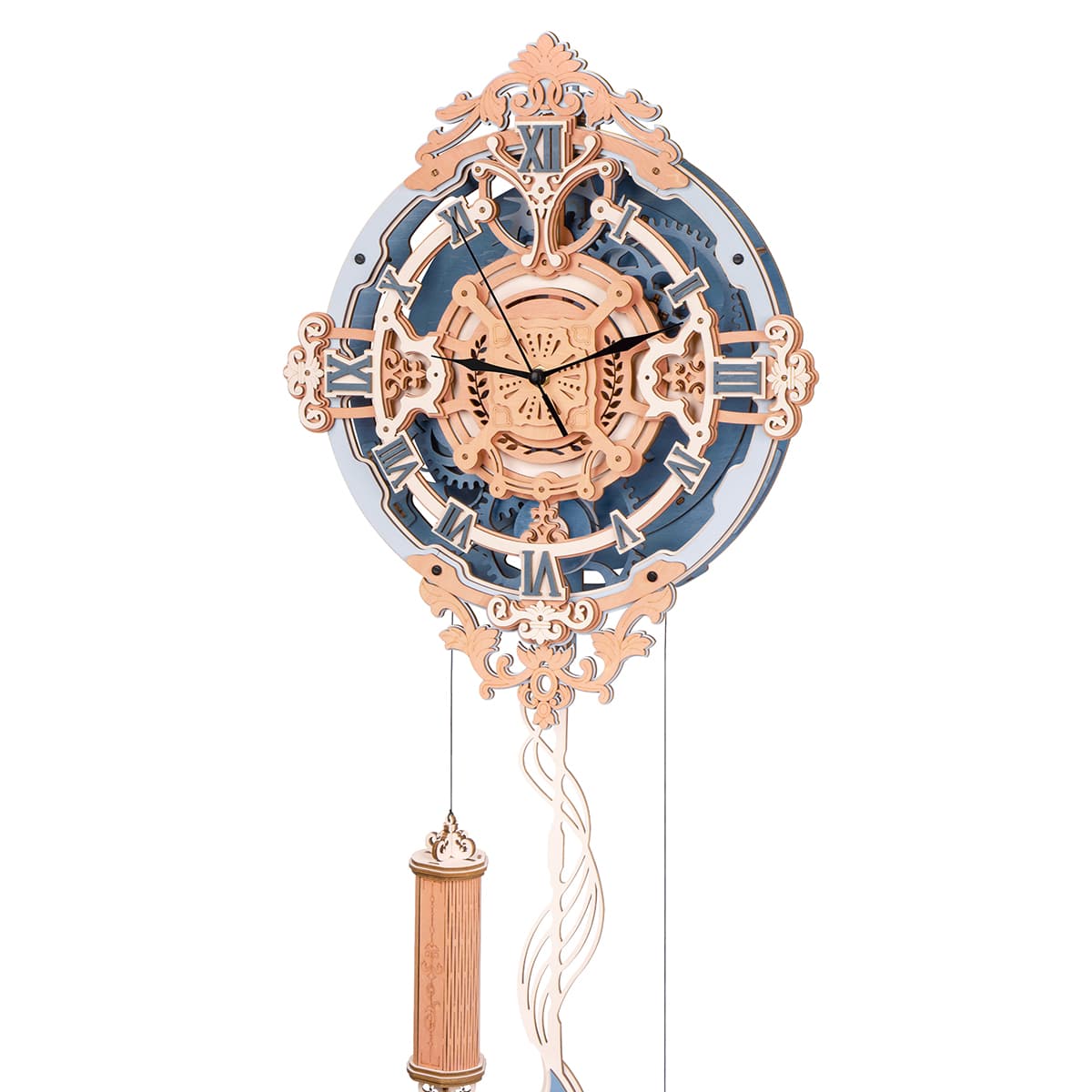 3D Wooden Romantic Puzzle Wall Clock