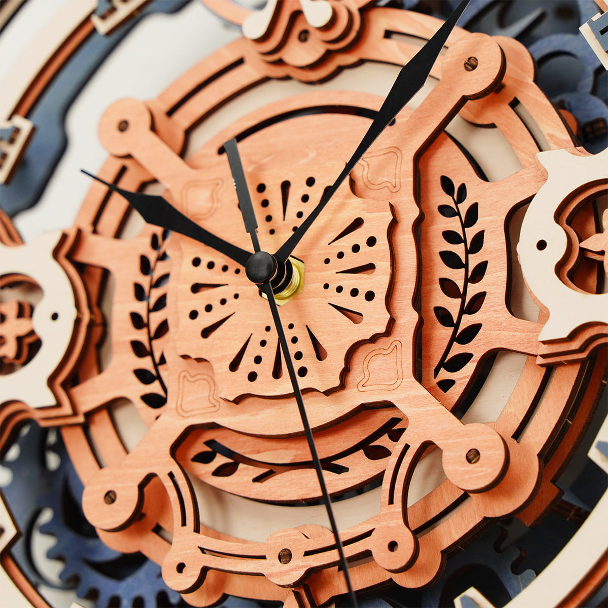 3D Wooden Romantic Puzzle Wall Clock
