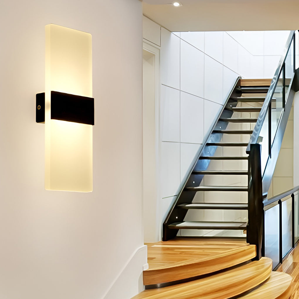 Slim LED Wall Lamp with Acrylic Shade