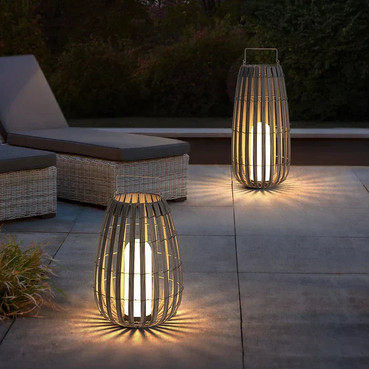 Garden Rattan Outdoor Light