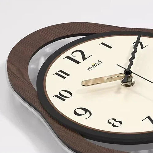 Retro Timber Silent Wall Clock