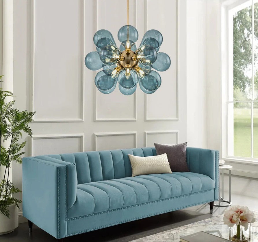 Azure Bubble Chandelier