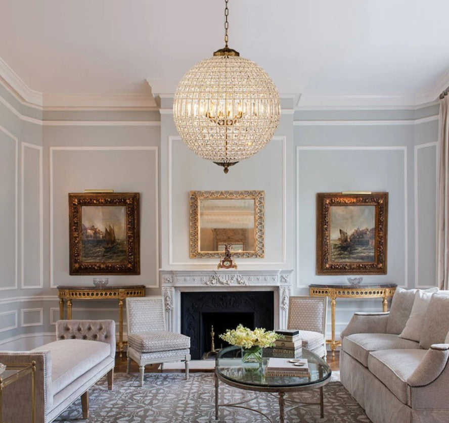 Celeste Crystal Orb Chandelier