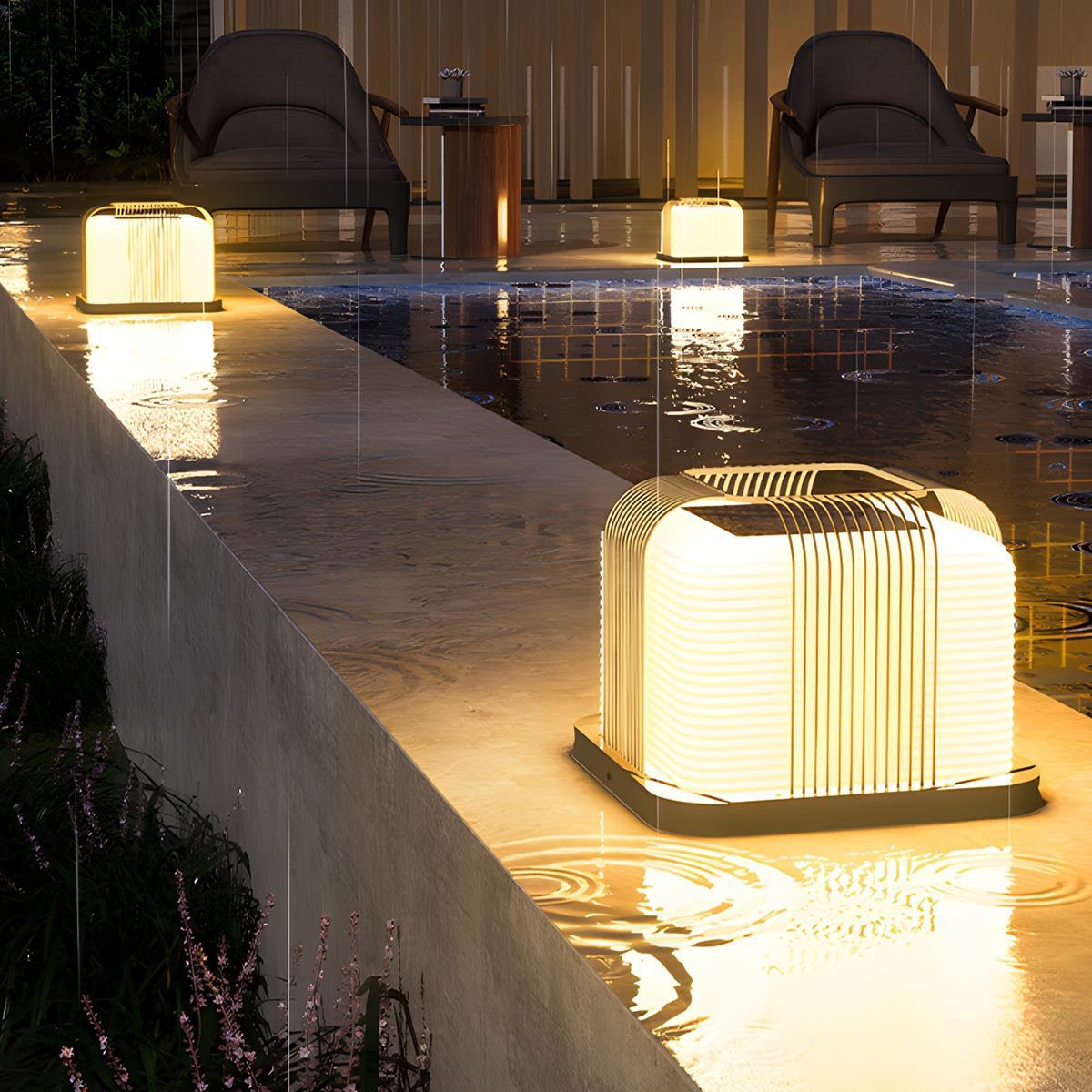 Square Stainless Steel Outdoor Light