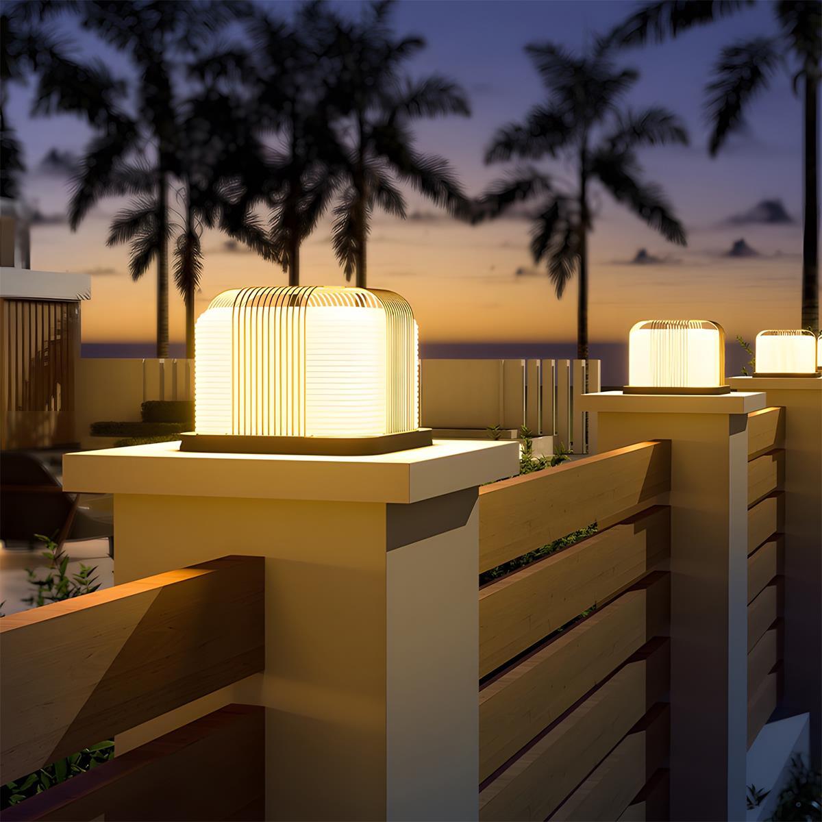 Square Stainless Steel Outdoor Light
