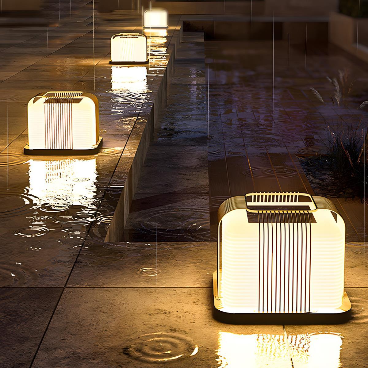 Square Stainless Steel Outdoor Light