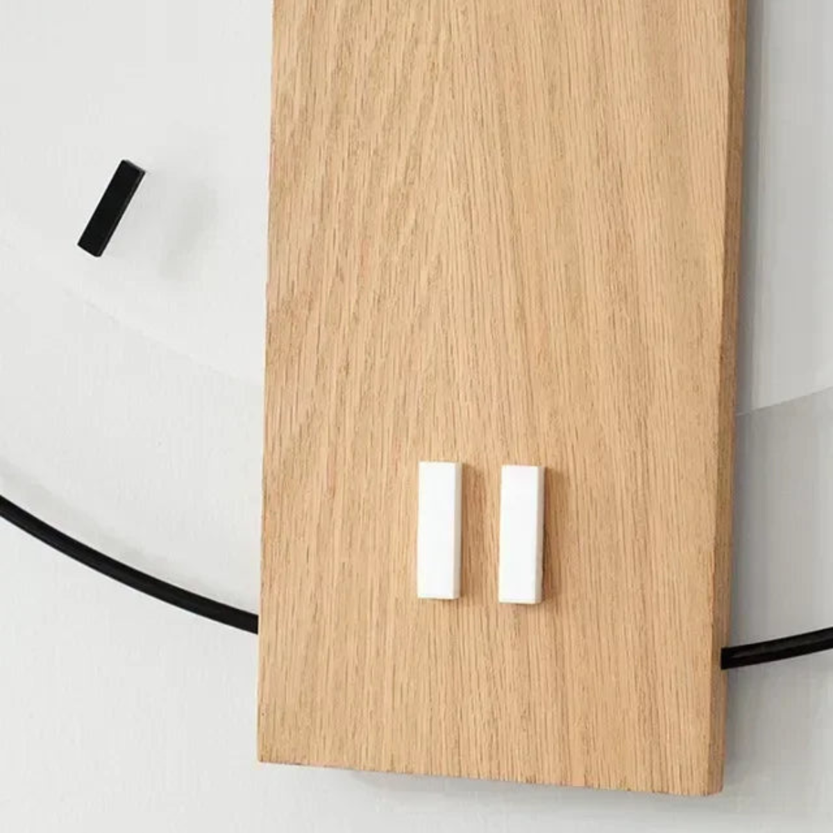 Elowen Large Wall Clock | Modern Wood Design, Minimalist Decor