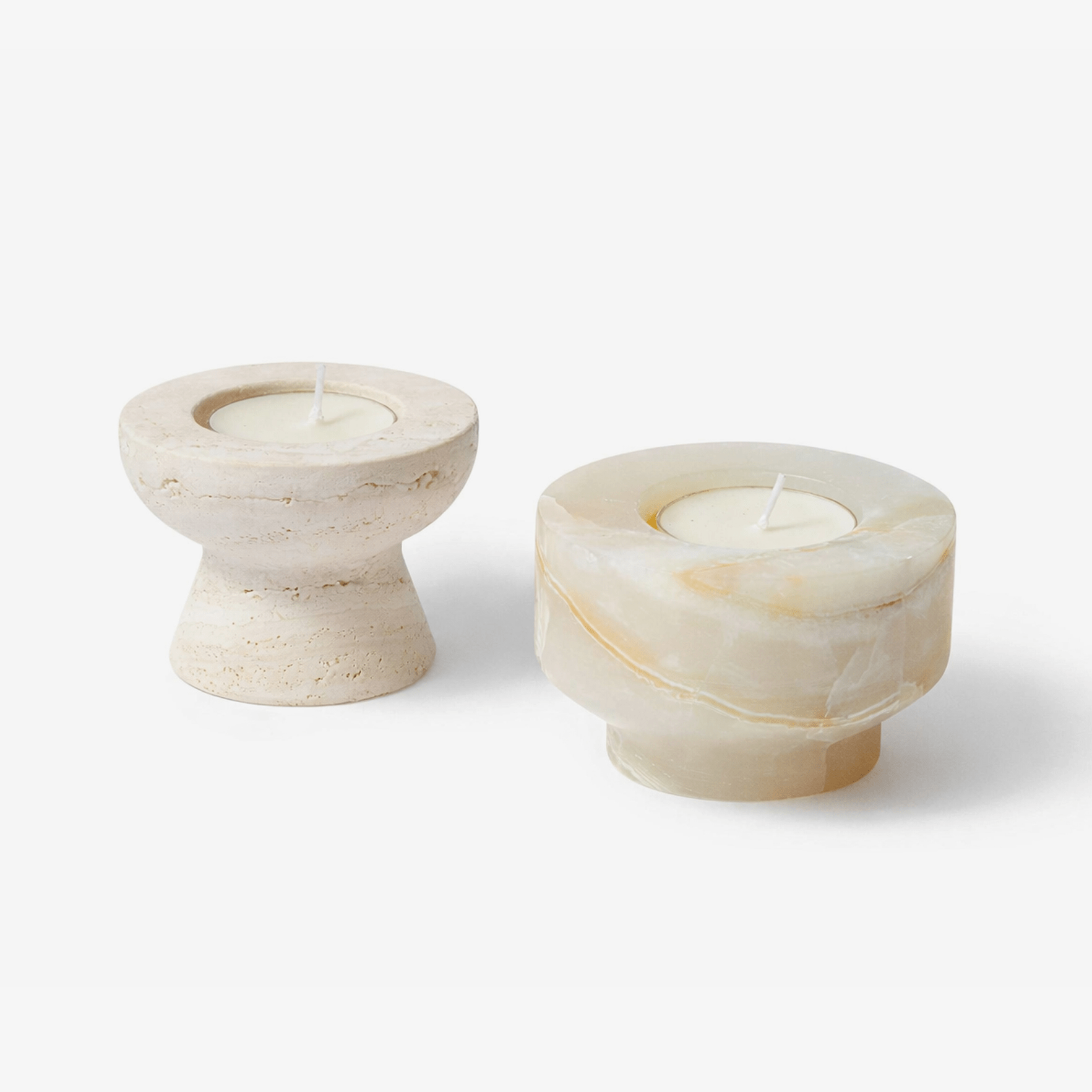 Artisan Stone Candle Holder