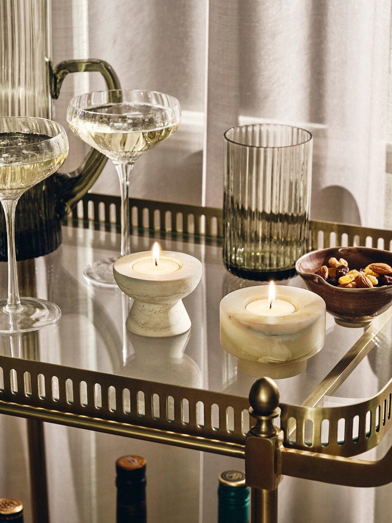 Artisan Stone Candle Holder