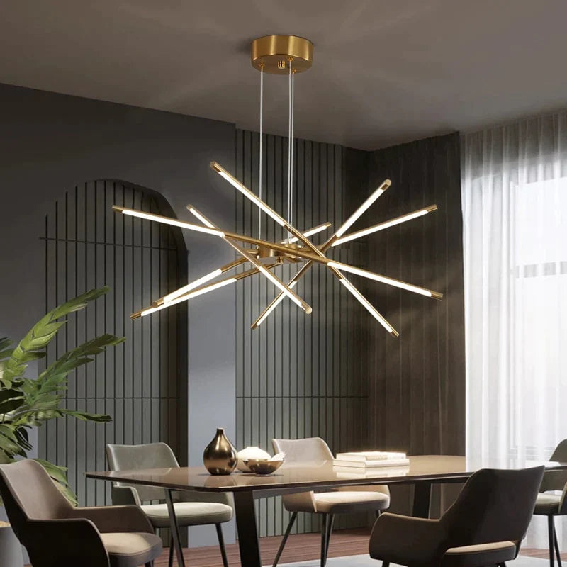 Multi-Arm Spider Chandelier Adjustable Pendant Light