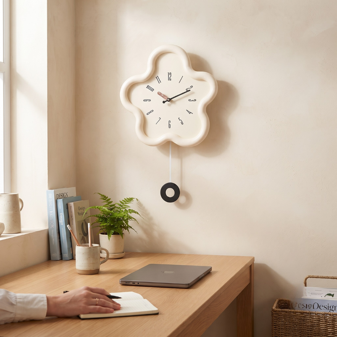 Flora Pendulum Wall Clock