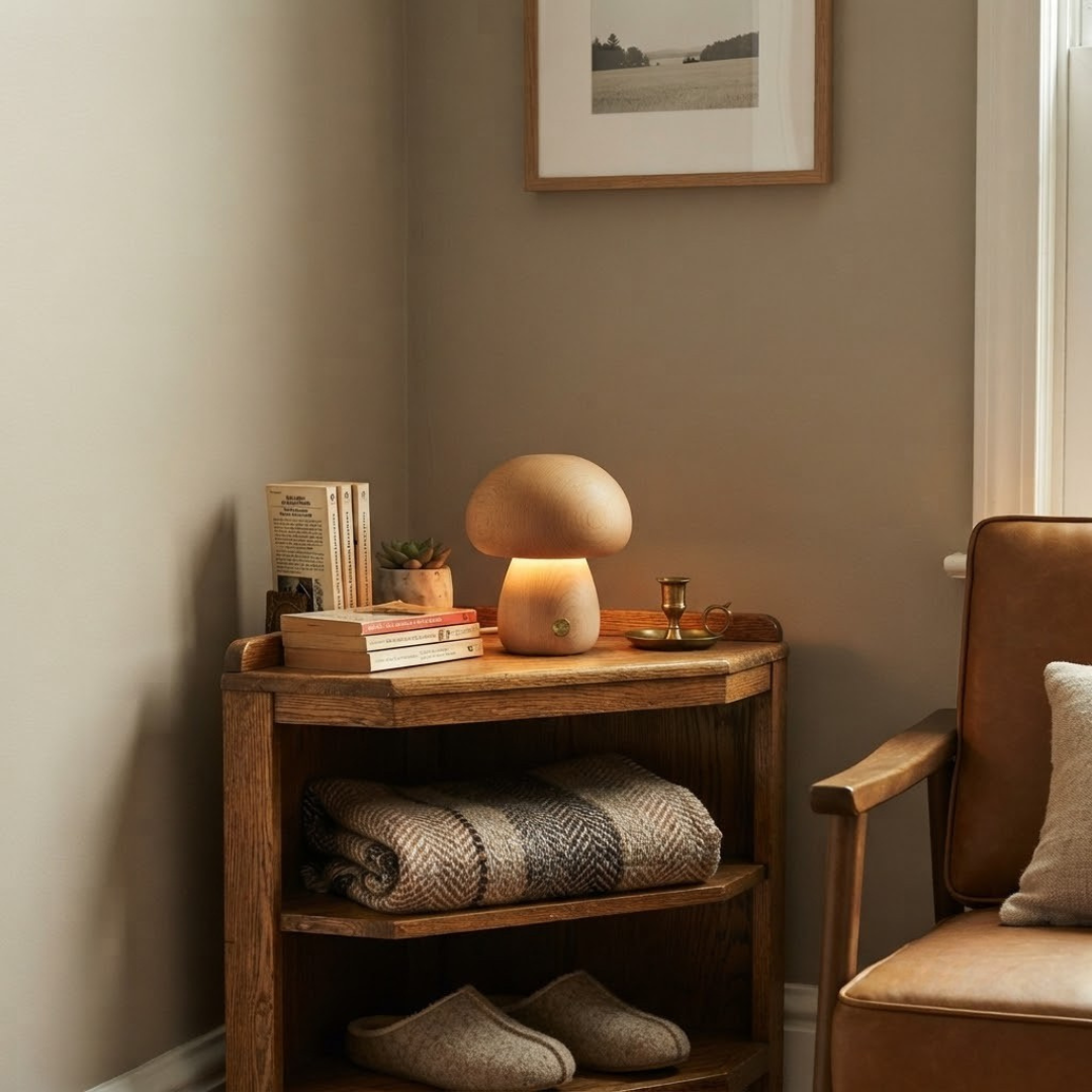 Mushroom Cordless Accent Table Lamp