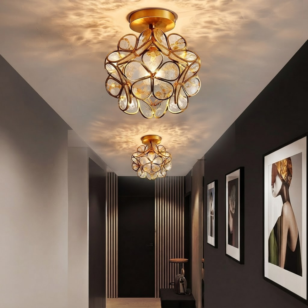 Petal Luxe Flush Mount Ceiling Lamp