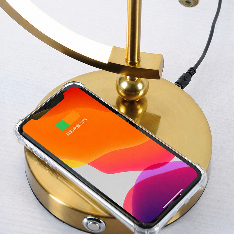 Vintage Clock LED Table Lamp with Touch Control & Dimmable Light