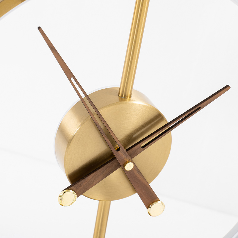 Vintage Clock LED Table Lamp with Touch Control & Dimmable Light