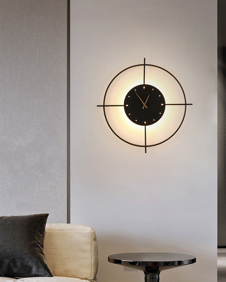 Round LED Wall Clock Light
