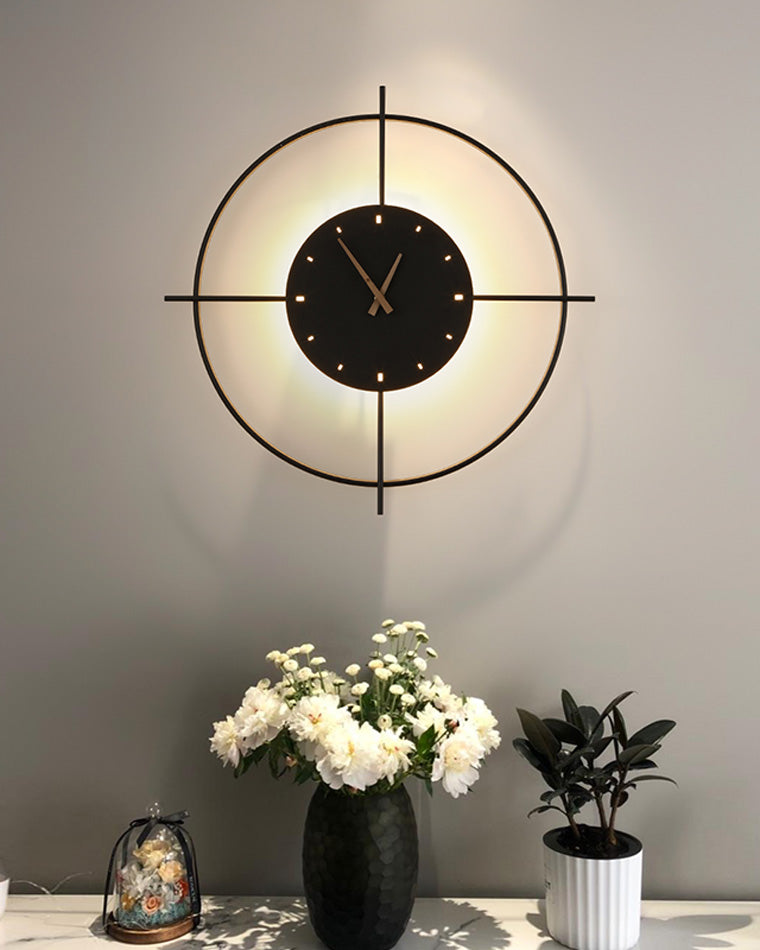 Round LED Wall Clock Light