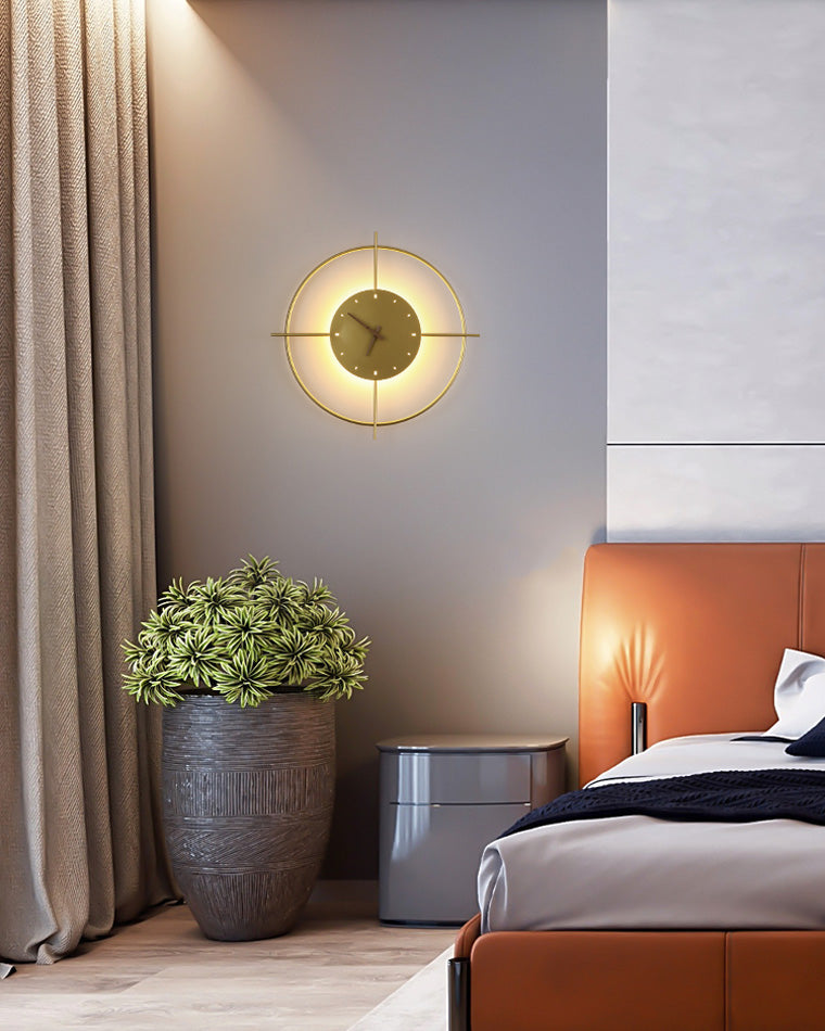 Round LED Wall Clock Light