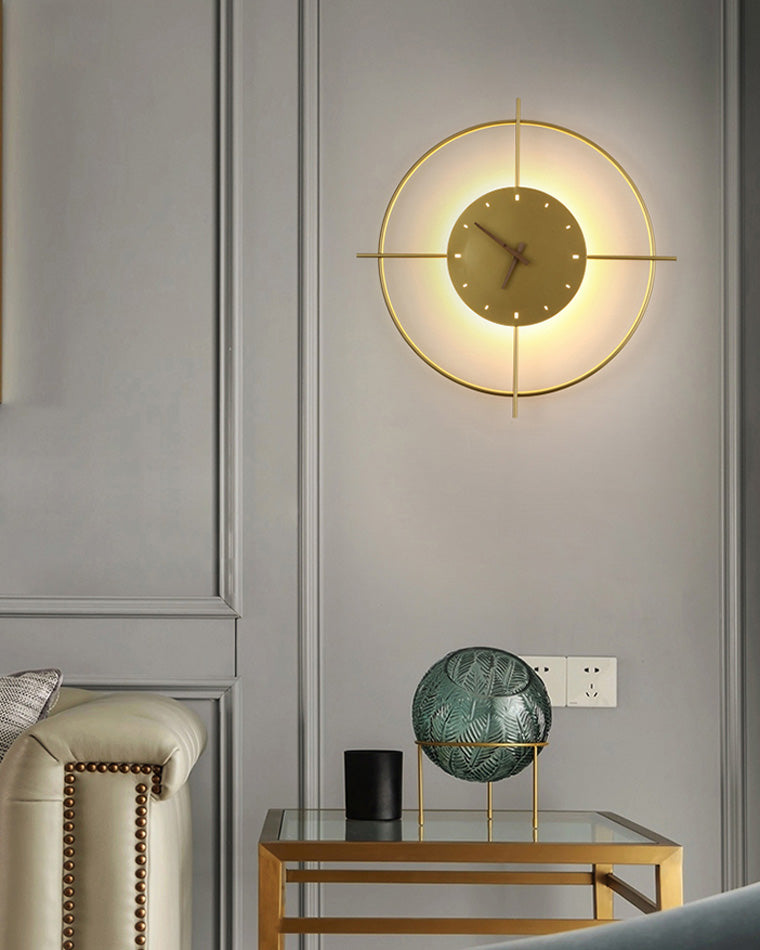 Round LED Wall Clock Light