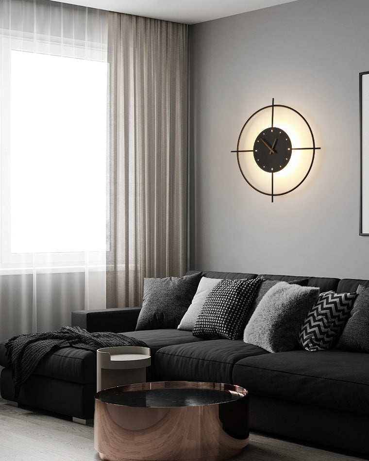 Round LED Wall Clock Light