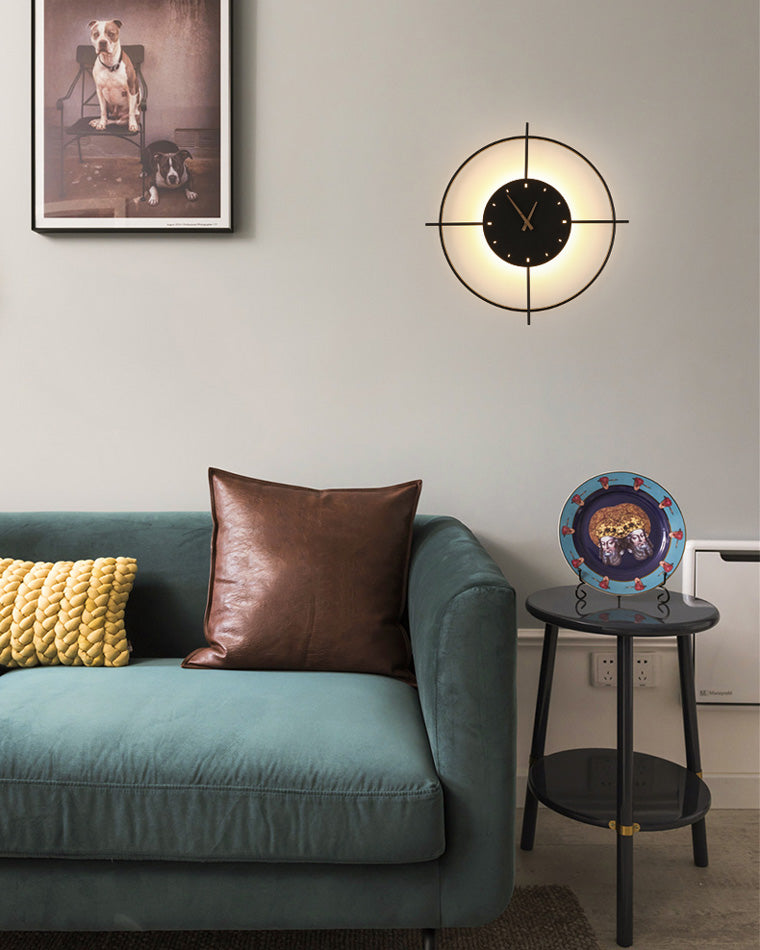 Round LED Wall Clock Light