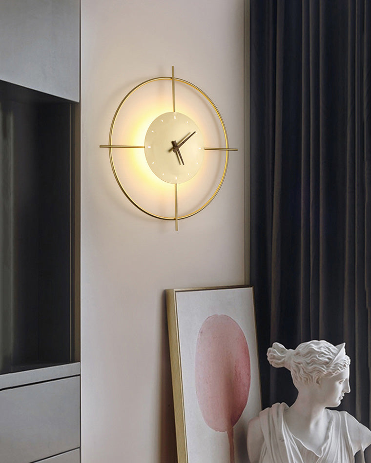 Round LED Wall Clock Light