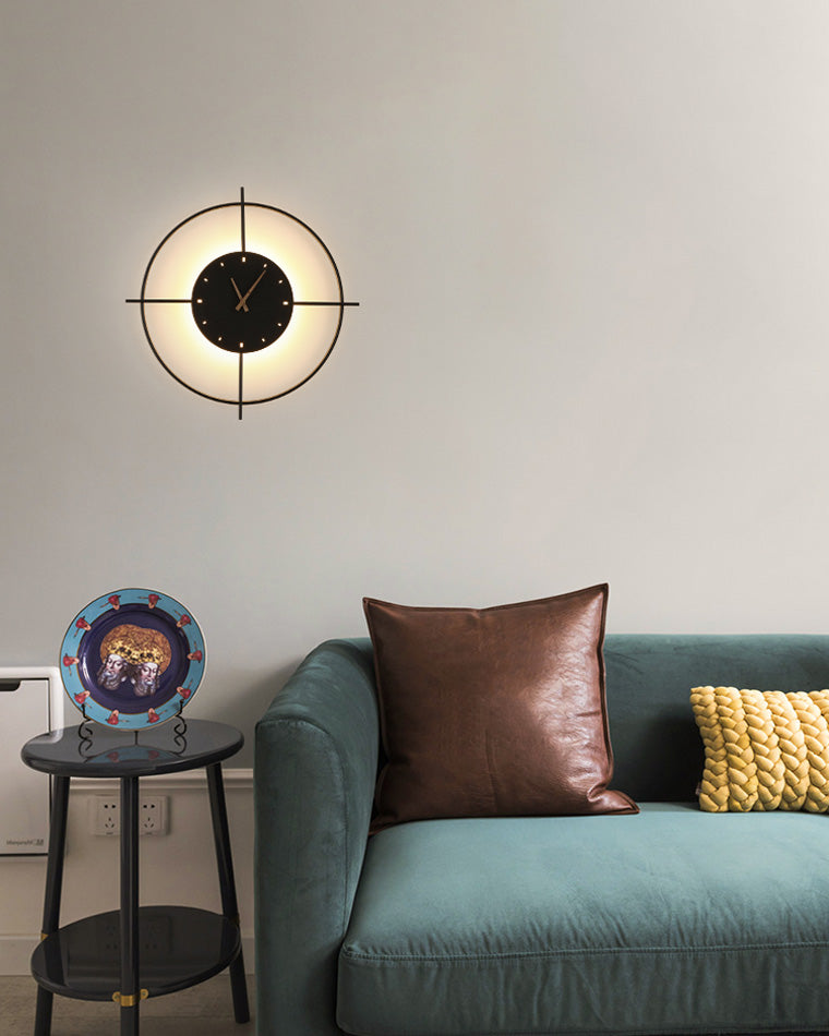 Round LED Wall Clock Light