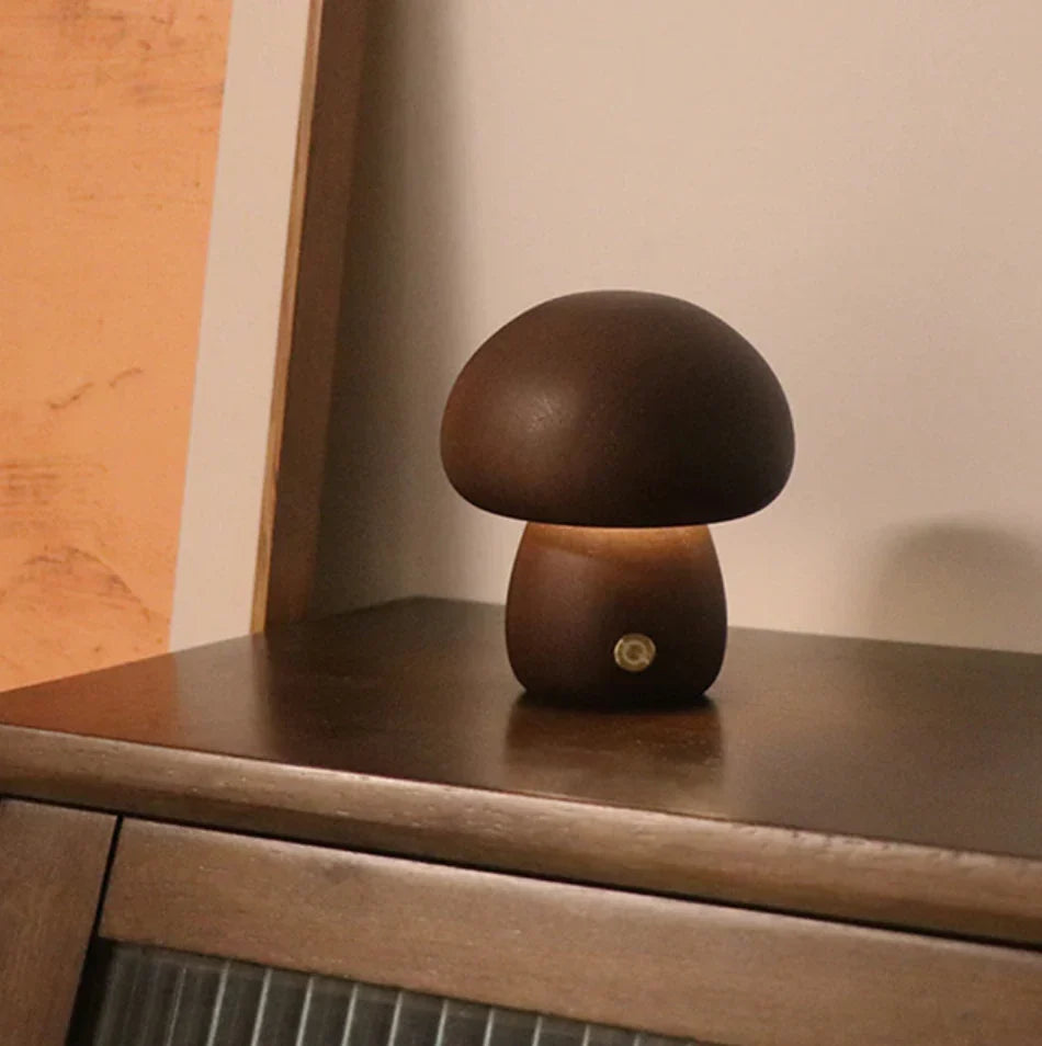 Mushroom Cordless Accent Table Lamp