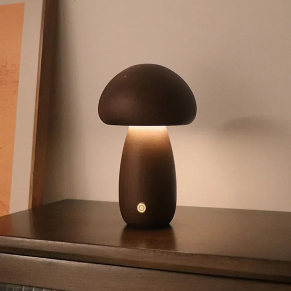 Mushroom Cordless Accent Table Lamp