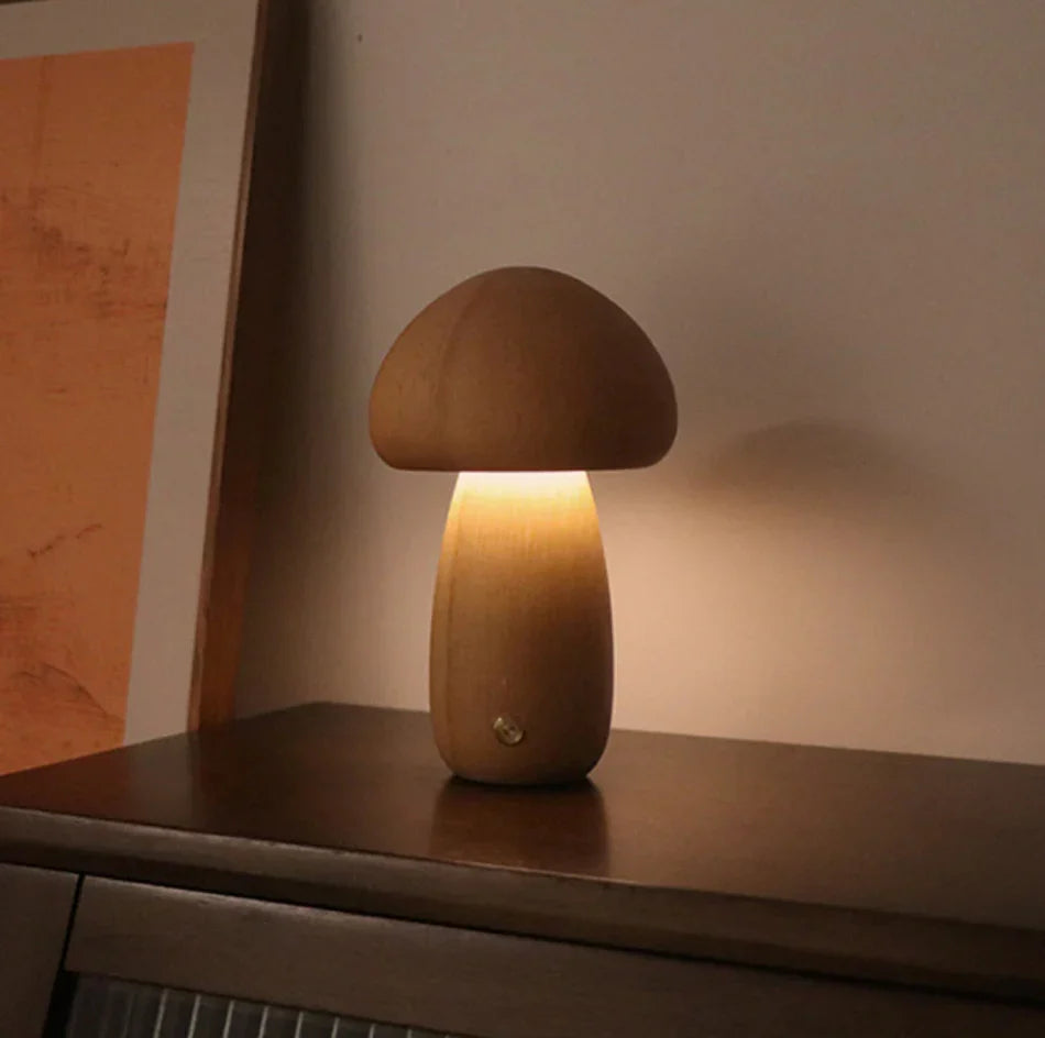 Mushroom Cordless Accent Table Lamp
