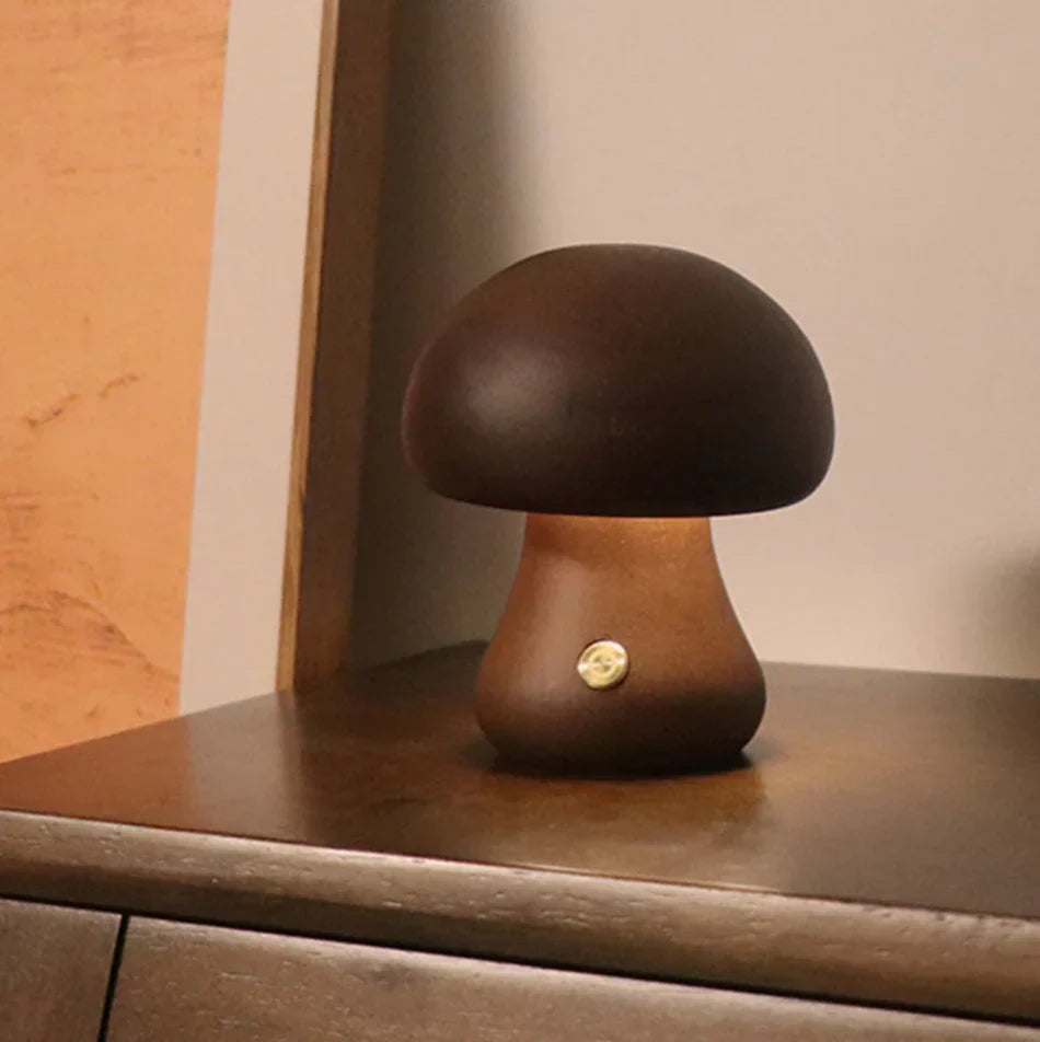 Mushroom Cordless Accent Table Lamp