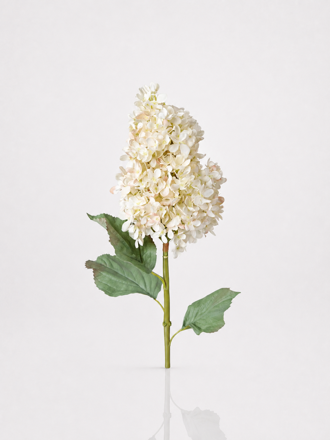 Parchment Artificial Flower Cone Hydrangea Stem - 35"