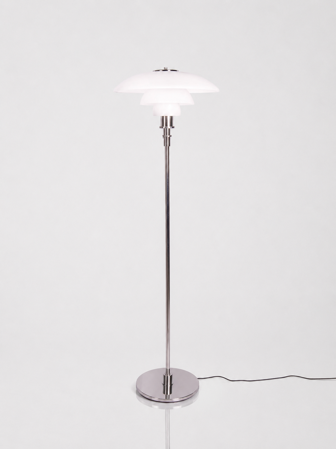 Glass Shade Standing Floor Lamp