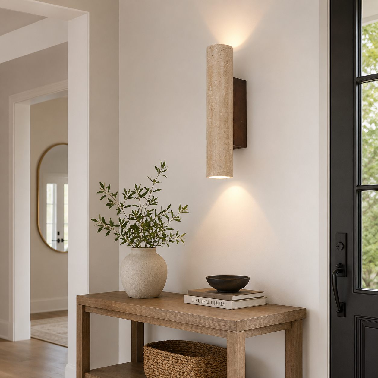 Trav Stone Wall Sconce Up Down Light