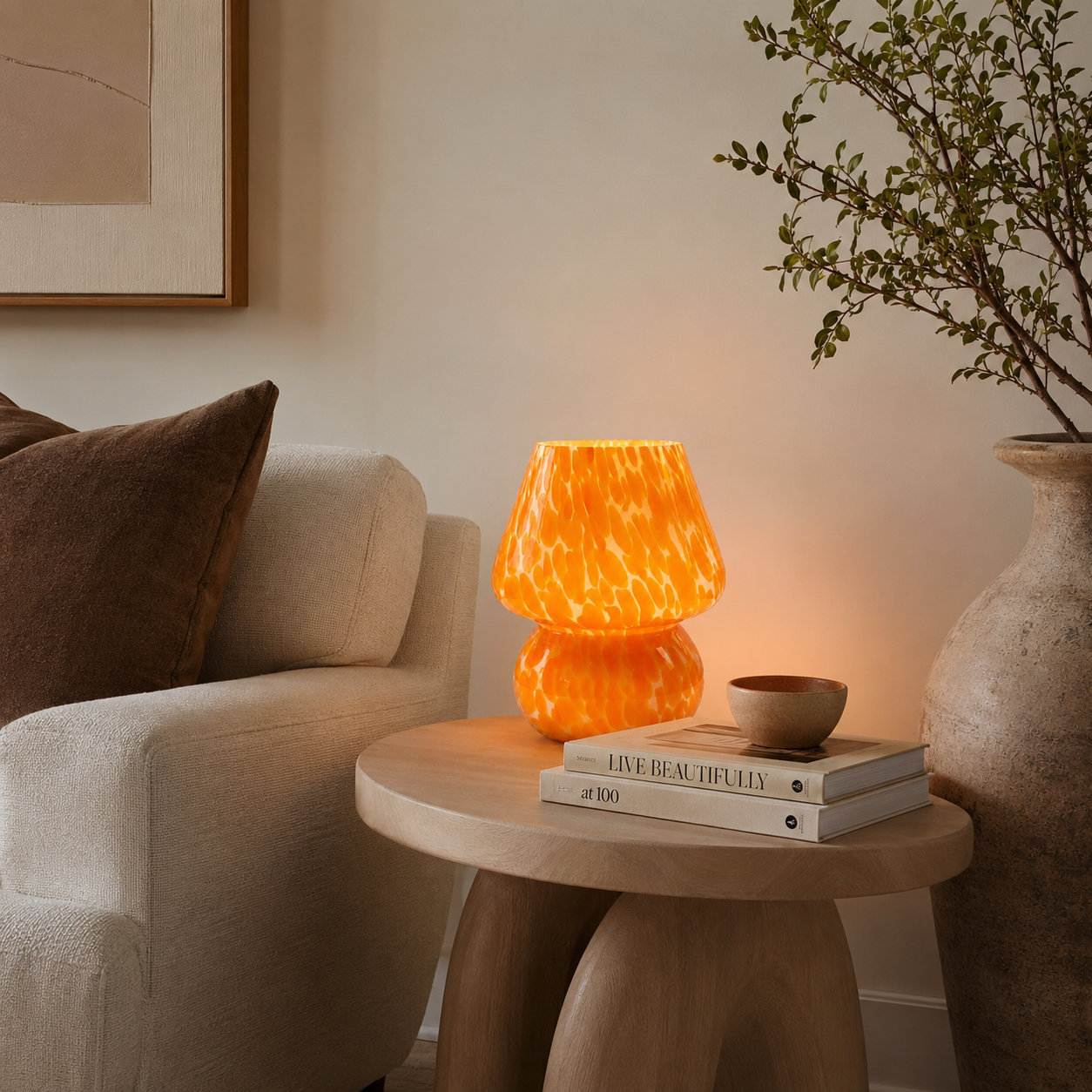 Lumi Miro Art Glass Table Lamp