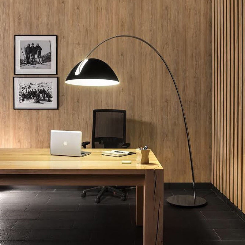 Belvo Arc Floor Lamp Round Base E14
