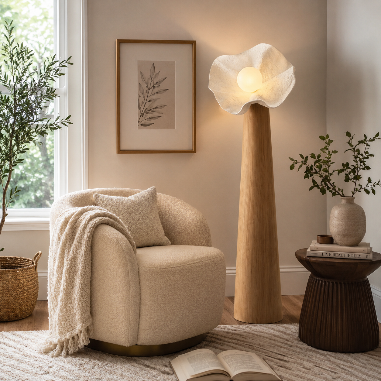Liorenne Modern Floor Lamp | Elegant Ambient Lighting for Living Room