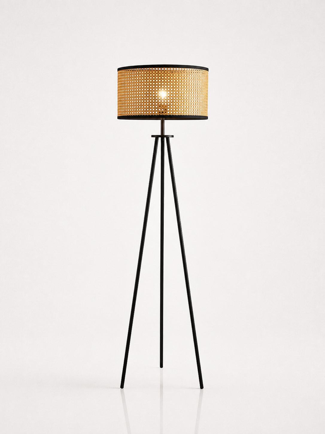 Rowan Woven Rattan Floor Lamp