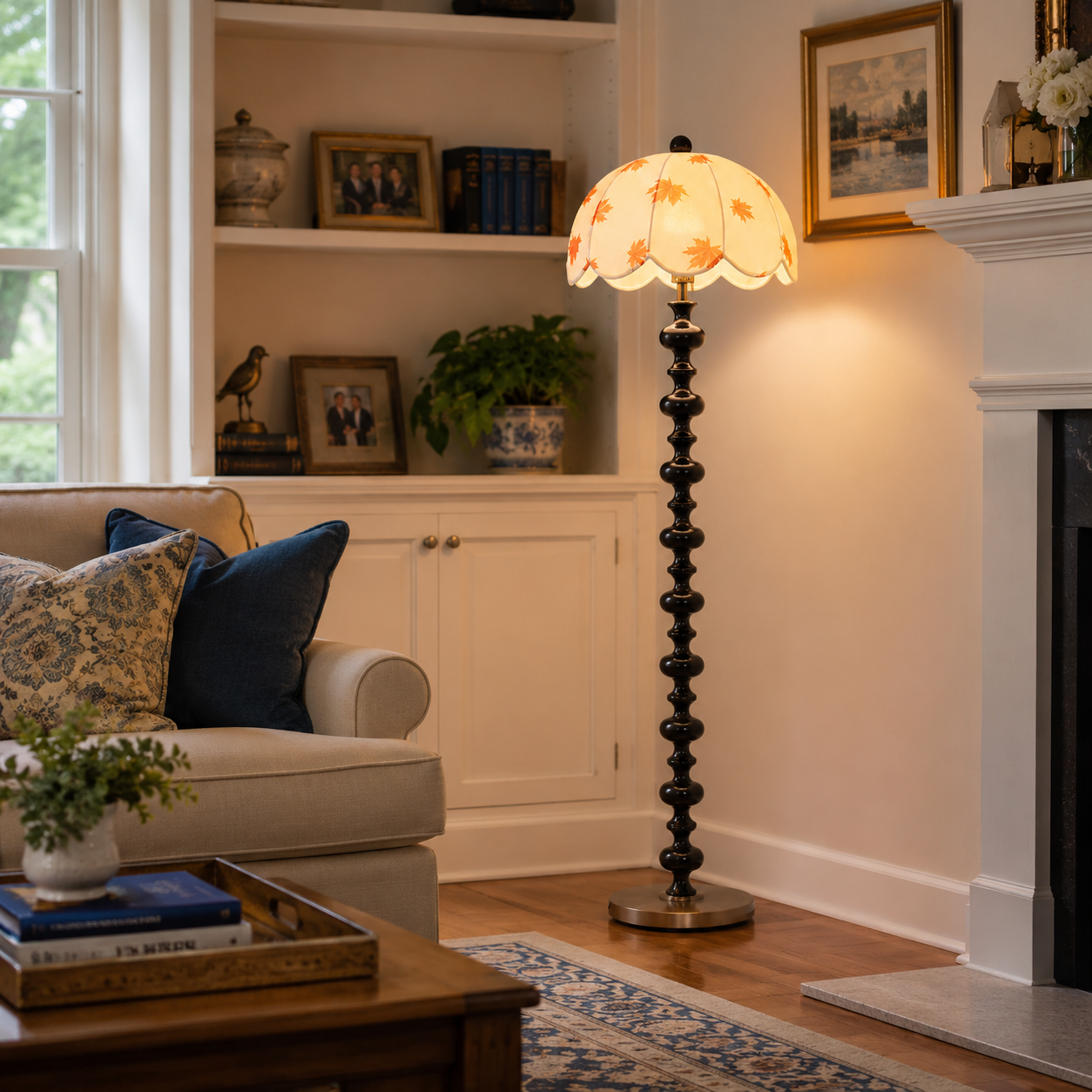 Nordic Arc Fabric Floor Lamp
