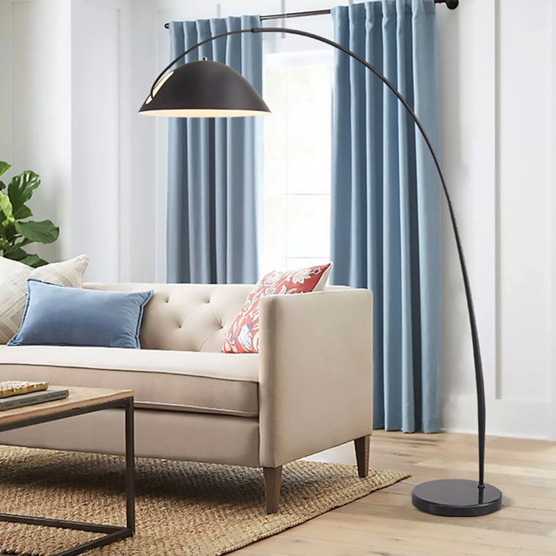 Belvo Arc Floor Lamp Round Base E14
