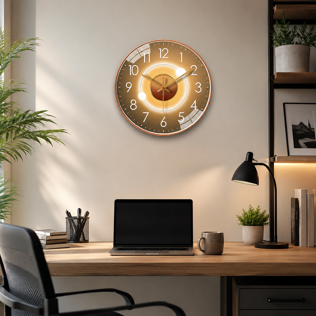 Classic Glass Dial Wall Clock