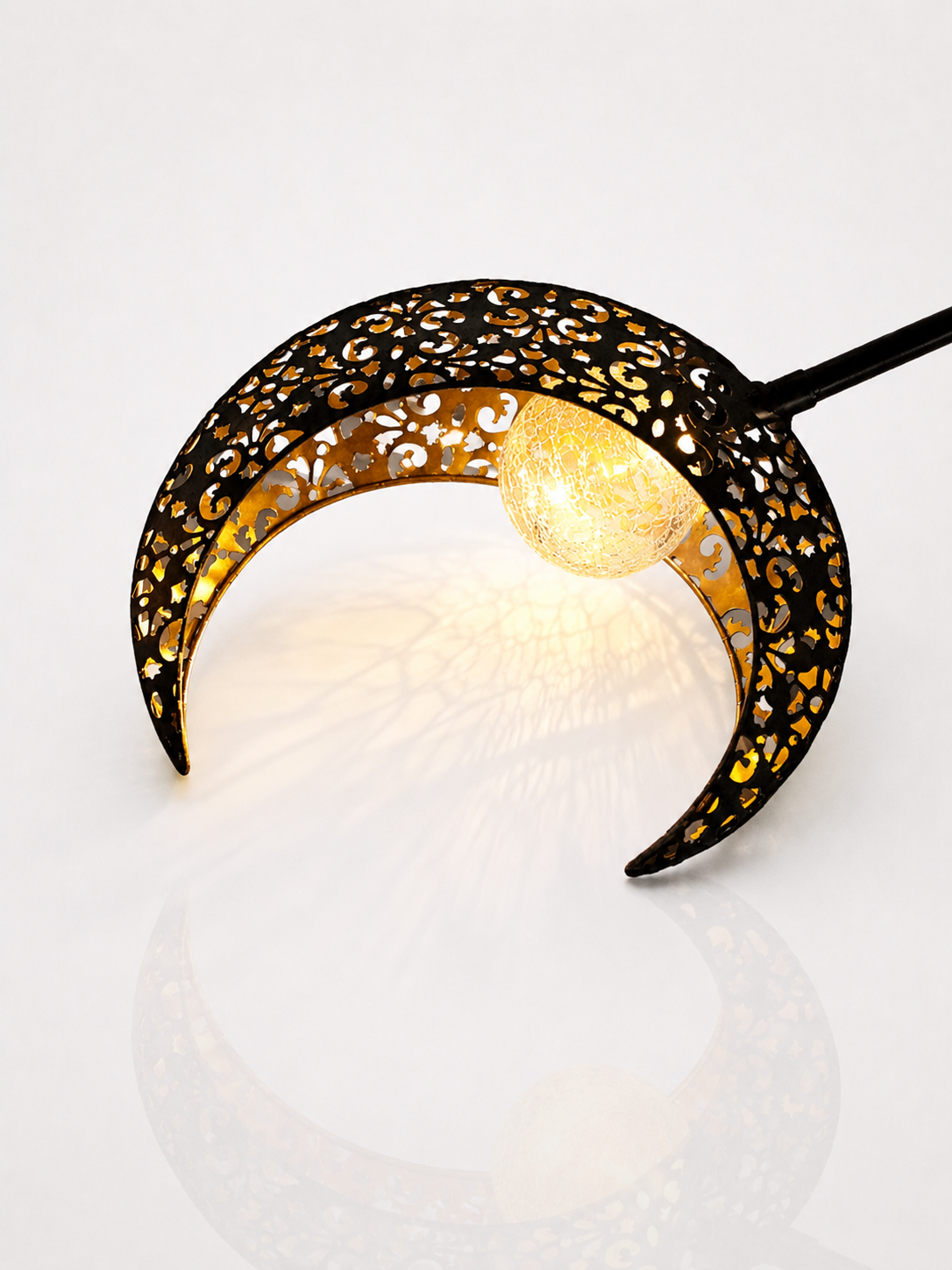 Selene Solar Garden Light | Decorative Outdoor Half-Moon Lamp