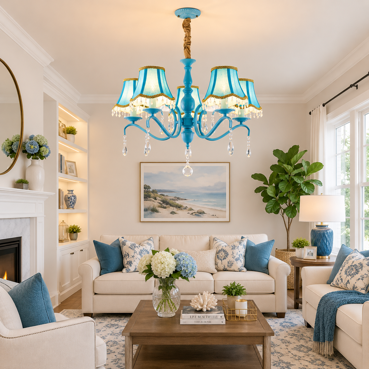 Lunara Crystal Cone Chandelier